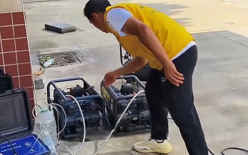 管道漏水检测工程案例许昌魏都区某写字楼消防喷淋系统掉压检测